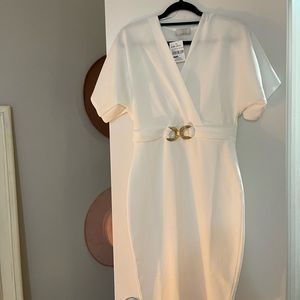 NWT MACY’S Elegant White Dress